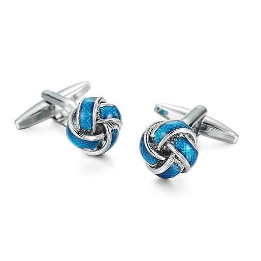 Zakynthos Blue Knot Cufflinks