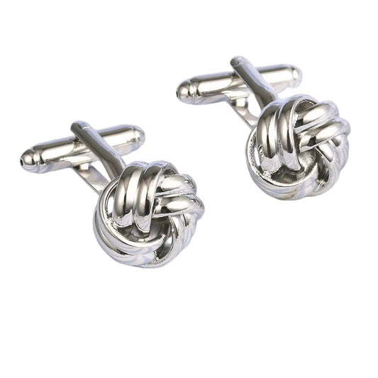 Vienna Silver Knot Cufflinks